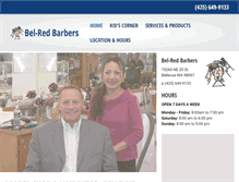 Tablet Screenshot of bel-redbarbers.com